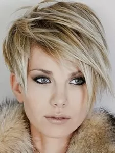 short Brown Hair with Blonde Highlights