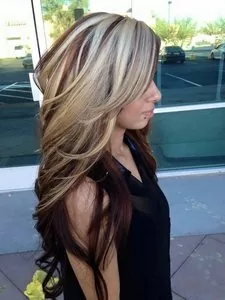 blonde highlights brown hair