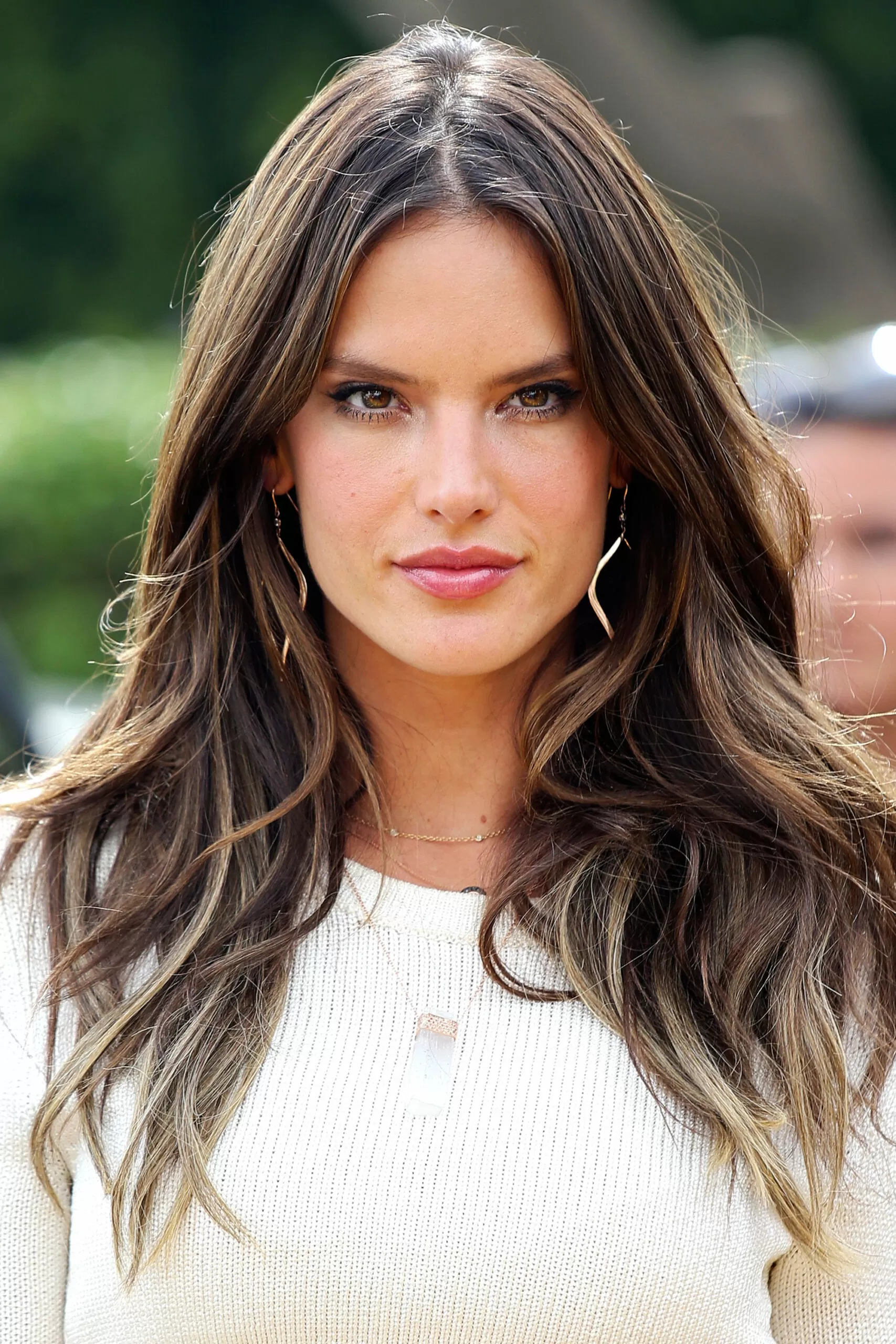 alessandra ambrosio brown hair