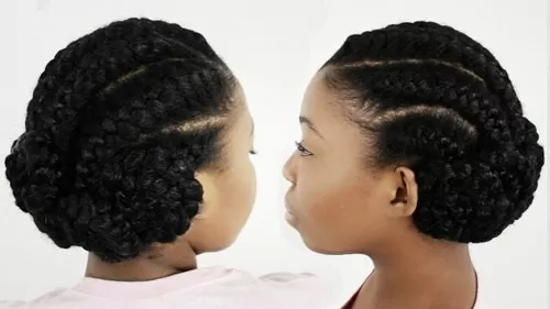 Goddess Braids Updo