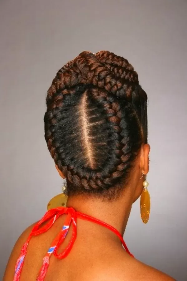 Circle Braided Goddess Locs Style