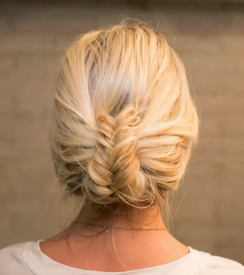 Folded Fishtail Updo