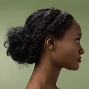 Goddess Braided Headbands With Bun