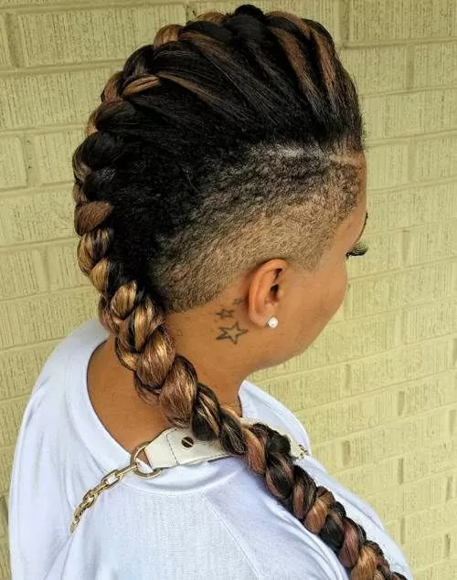 Goddess Braid With Undercut