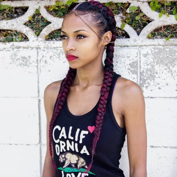 Two Goddess Braids With Head Chain