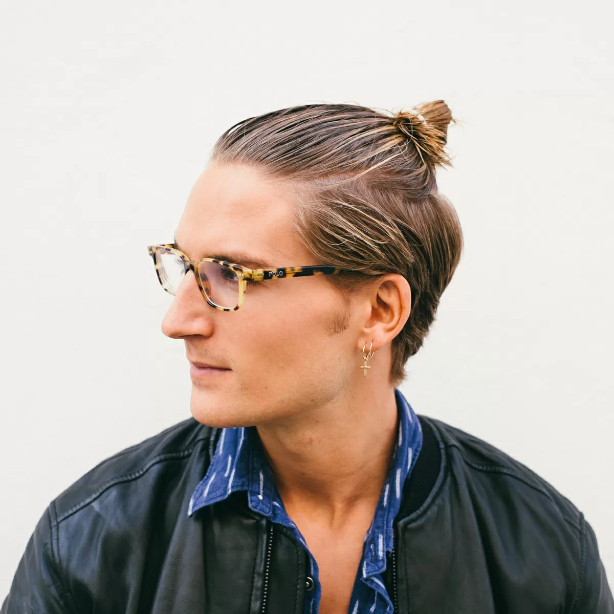 man bun hairstyle