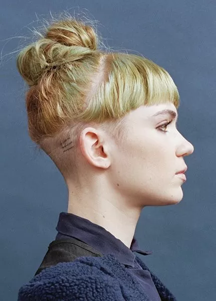 Undercut With Short Bangs