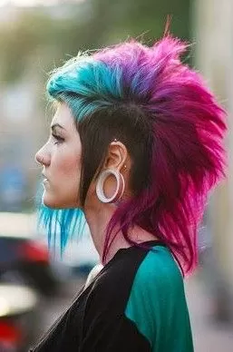 rainbow mohawk
