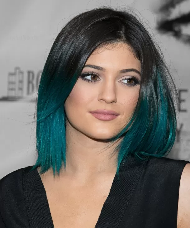 Kylie Jenner’s Teal Ombre