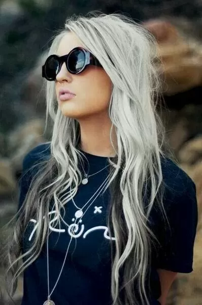 Platinum With Black Ends