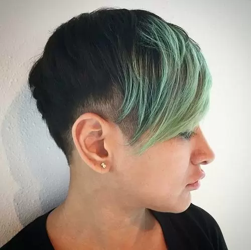 Black And Aqua Pixie