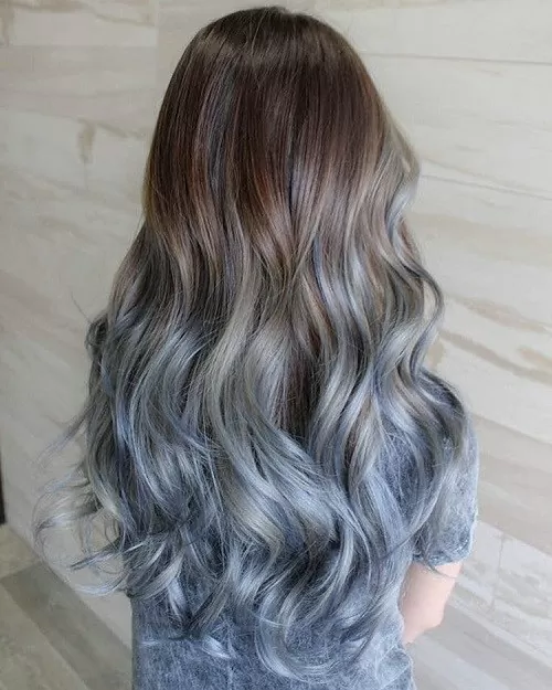 Denim Blue Pastel Ombre