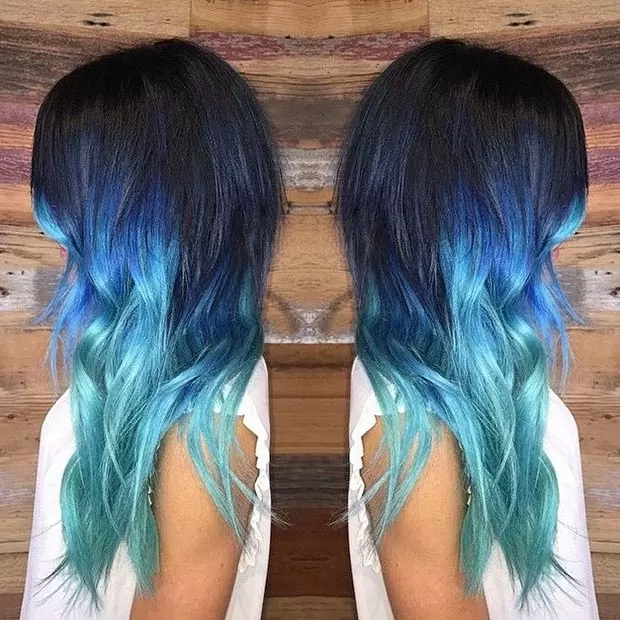 Triple Blue Ombre