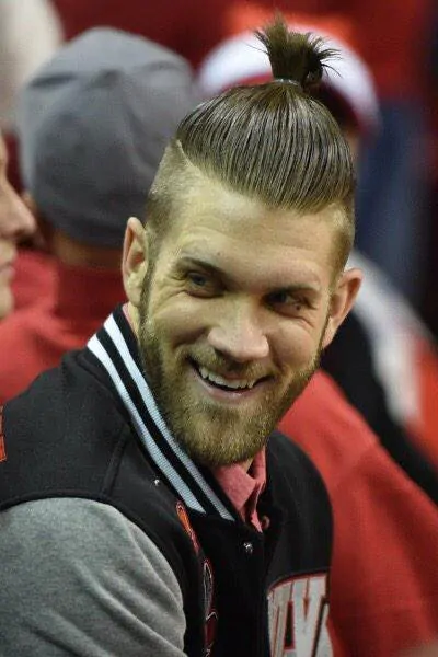 man bun with undercut