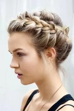 French Crown Updo