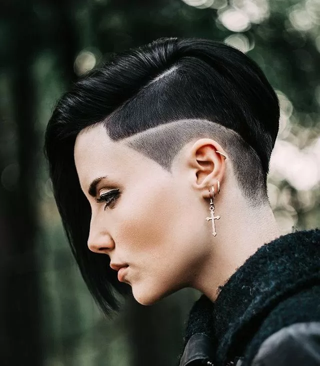 Two Level Shaved Bob