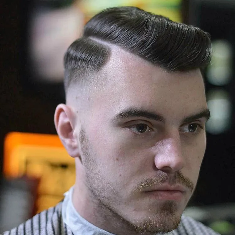 side swept formal style