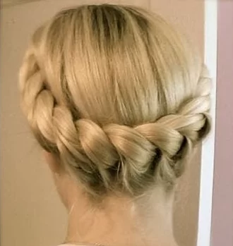 two strand crown braid