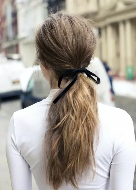 Bow Embellished Ponytail