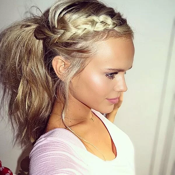 Dutch Braid Ponytail