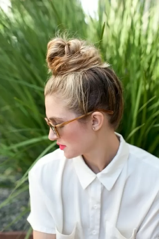 Messy High Bun