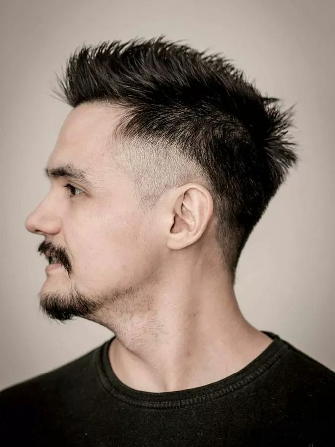 brushed up drop fade