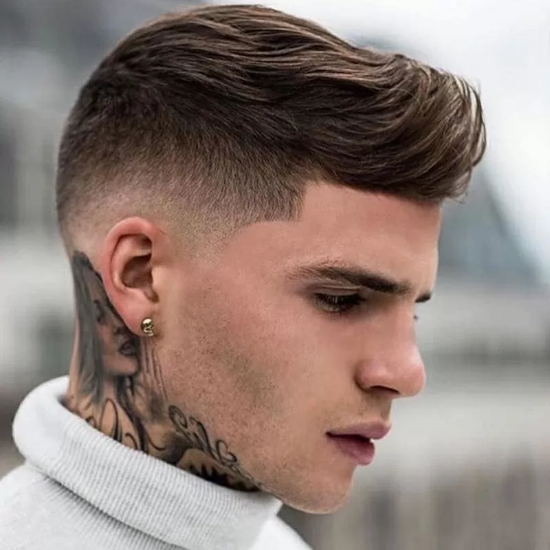 modern quiff drop fade