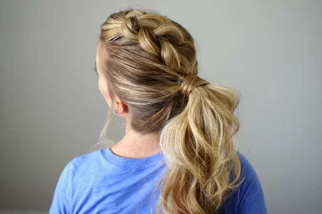 dutch mohawk ponytail