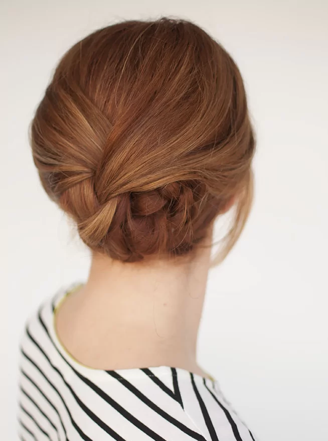 easy braided updo