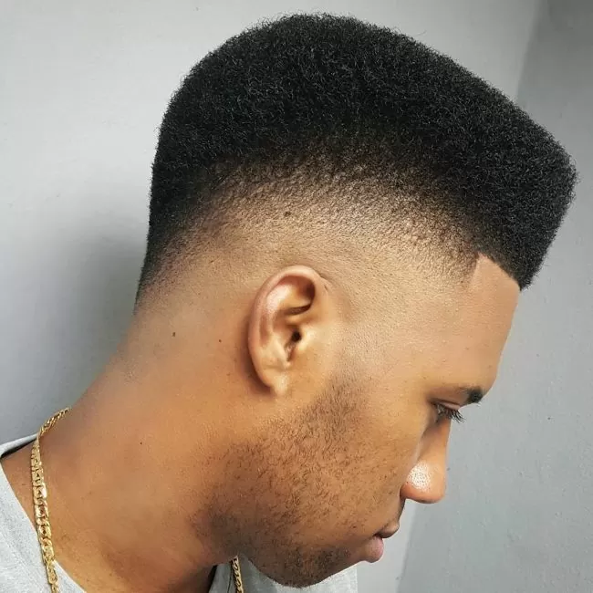 flat top drop fade