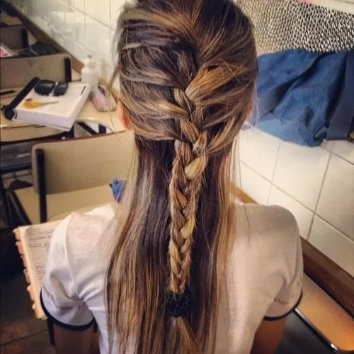 half up french braid