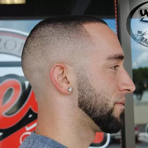 high and tight skin fade with fringe