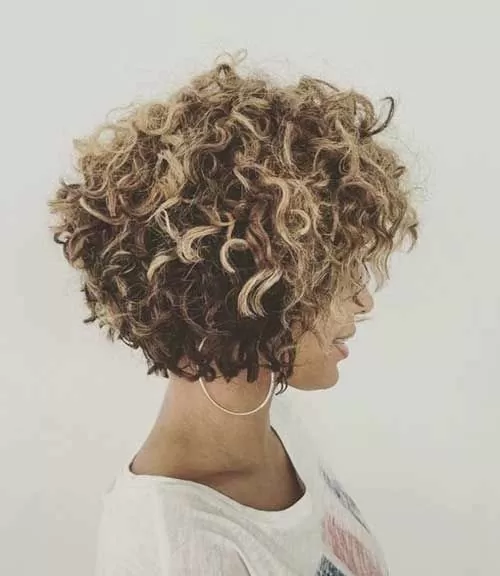 Blonde Layered Curls