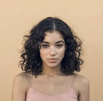 Collarbone Length Curls