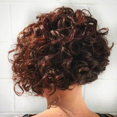 Curly Layered Bob