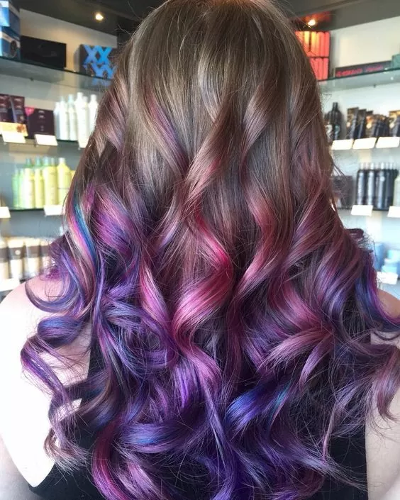 Purple Jewel Tones Balayage