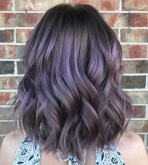 Steely Purple Balayage