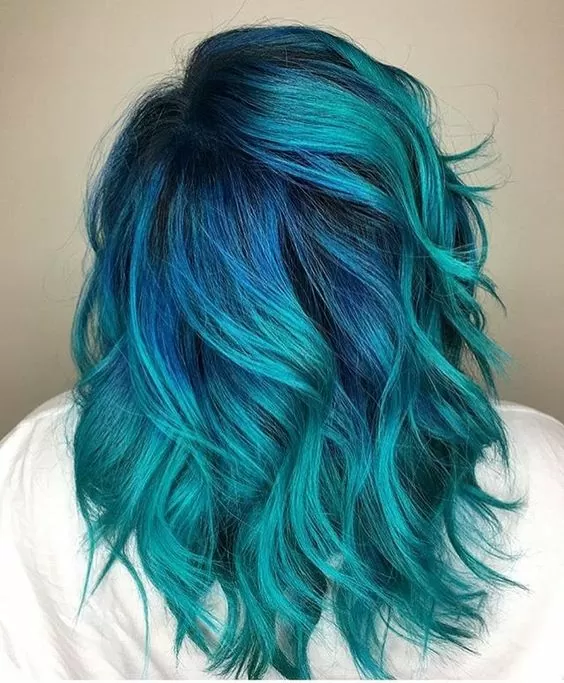 Teal And Royal Blues