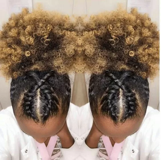 crossed twist puff style