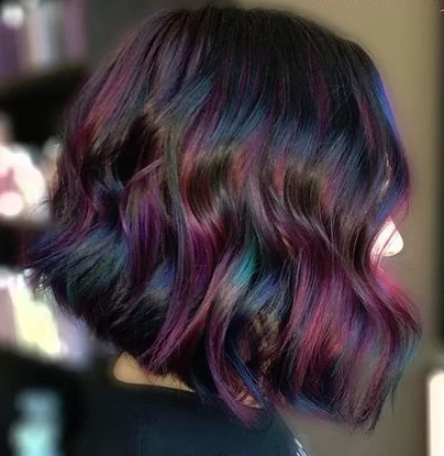 jewel tones oil slick