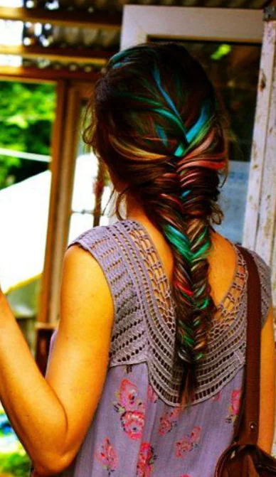 oil slick fishtail braid