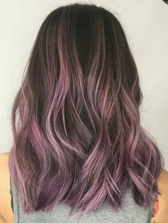 light purple balayage