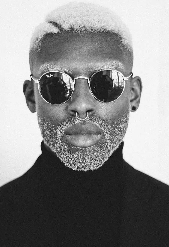 shot platinum cut with hard part