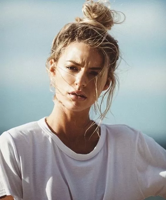 beachy top knot