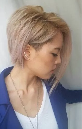 Undercut Asymmetrical Bob
