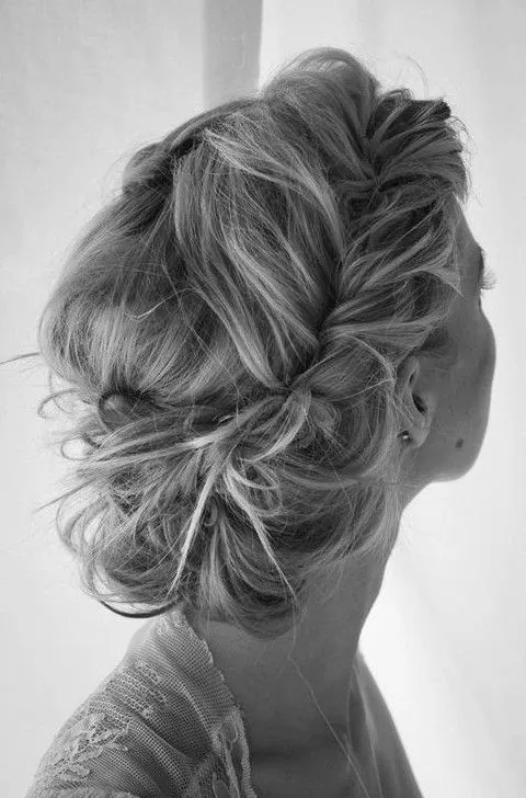 french braid updo