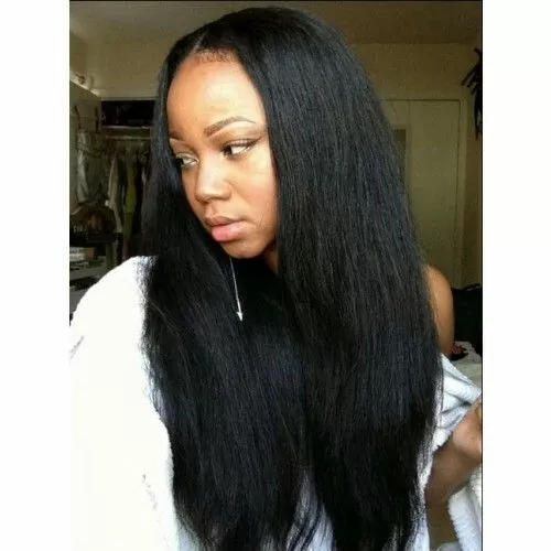kinky straight sew in