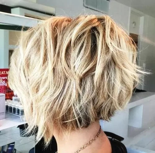 short choppy bob