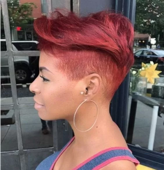 undercut pixie sew in