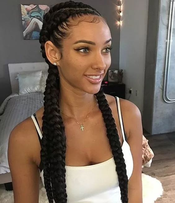 Ultra long natural look braids
